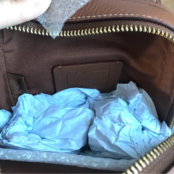 🐭 Disney X Coach Track Pack 14 In Signature Jacquard With Mickey Mouse Print - Picture 11 of 15